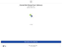 Tablet Screenshot of orientalwokbaltimore.com